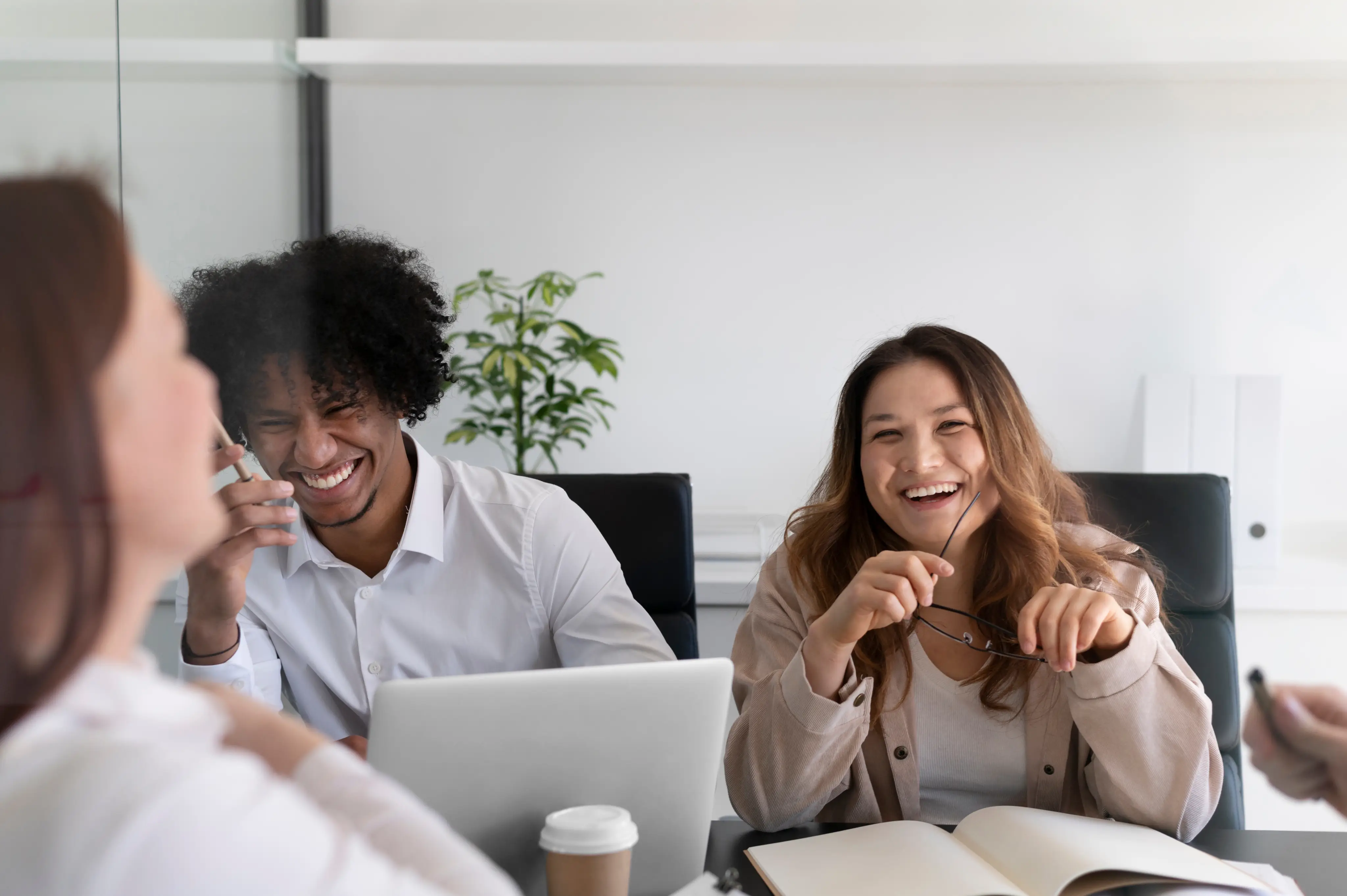 office workers team