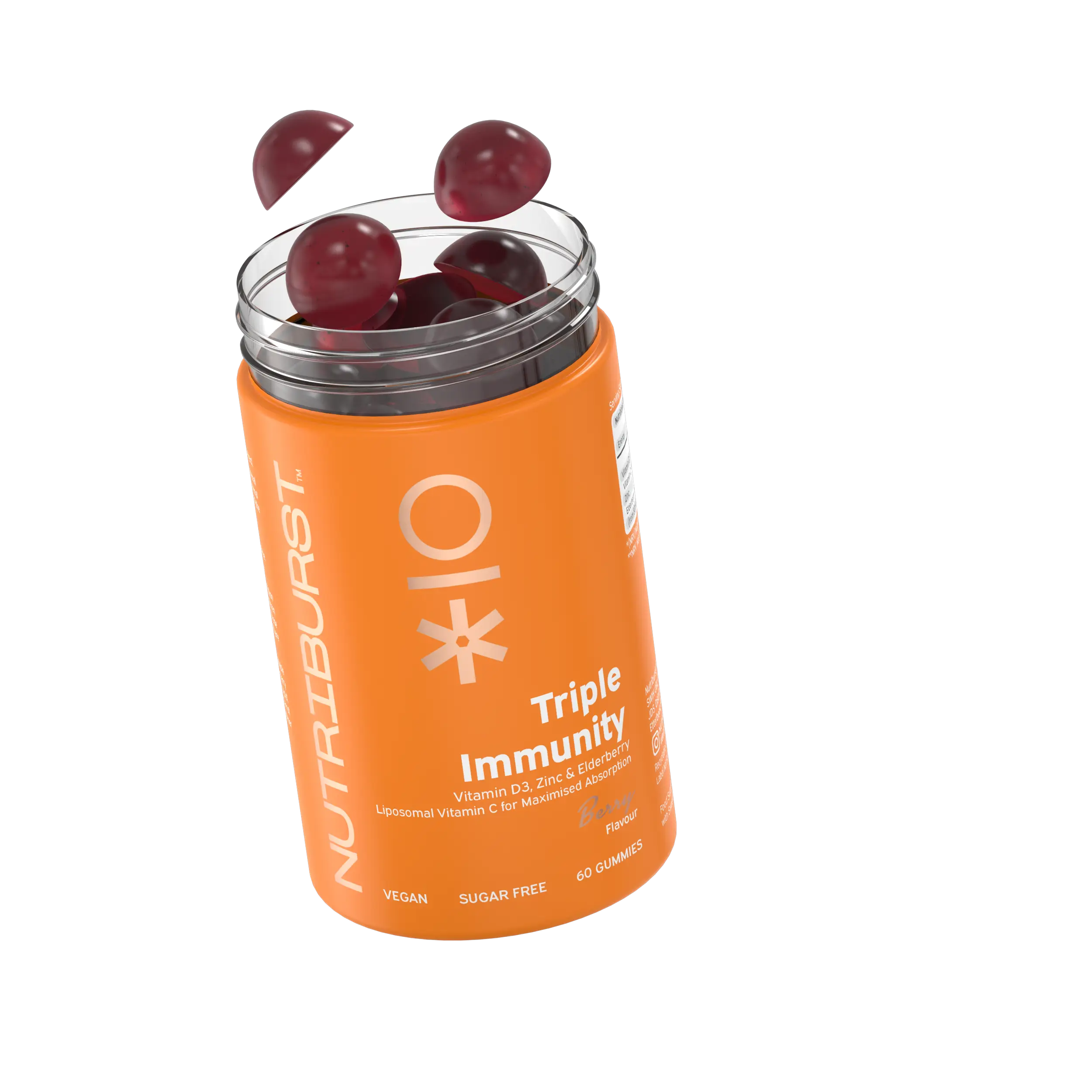 Woman with vitamin bottle